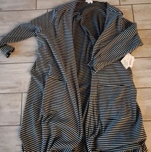 NWT Lularoe Black & White Open Front Cardigan
